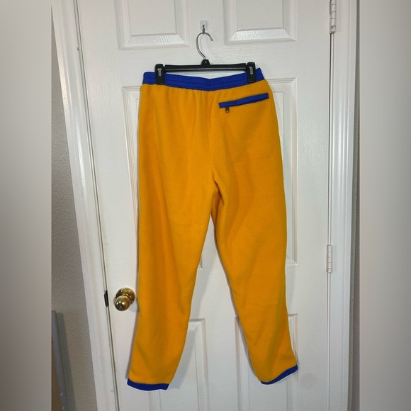The North Face Black Series Color Block Fleece Sweatpants Orange Blue Youth - Picture 5 of 5